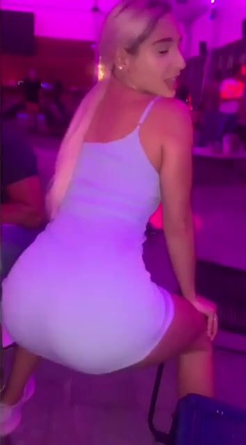 Too big to stay in her dress