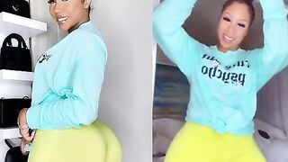 Twerk: Phat Cheeked Ebony In Yellow Spandex #2