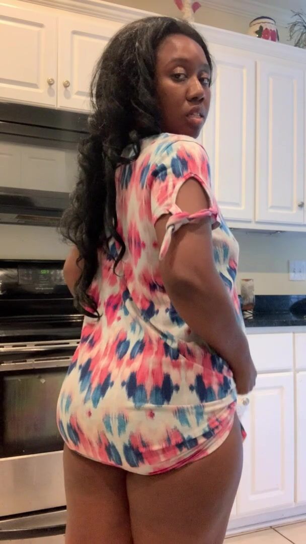 I like being naughty anywhere around the house, watch me twerk in the kitchen and take my panties off