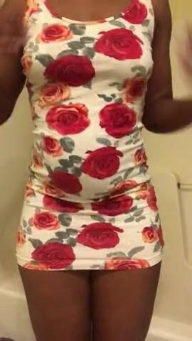 Watch me flash my tits, show my PUSSY, TIGHT ASSHOLE and twerk (with no panties underneath my dress)
