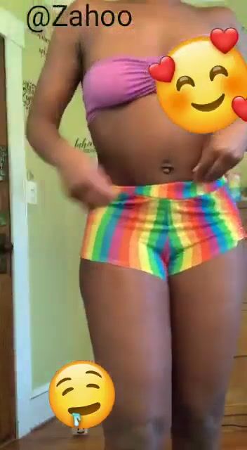 The ass moves