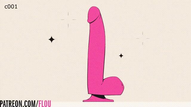 Trying out her new dildo