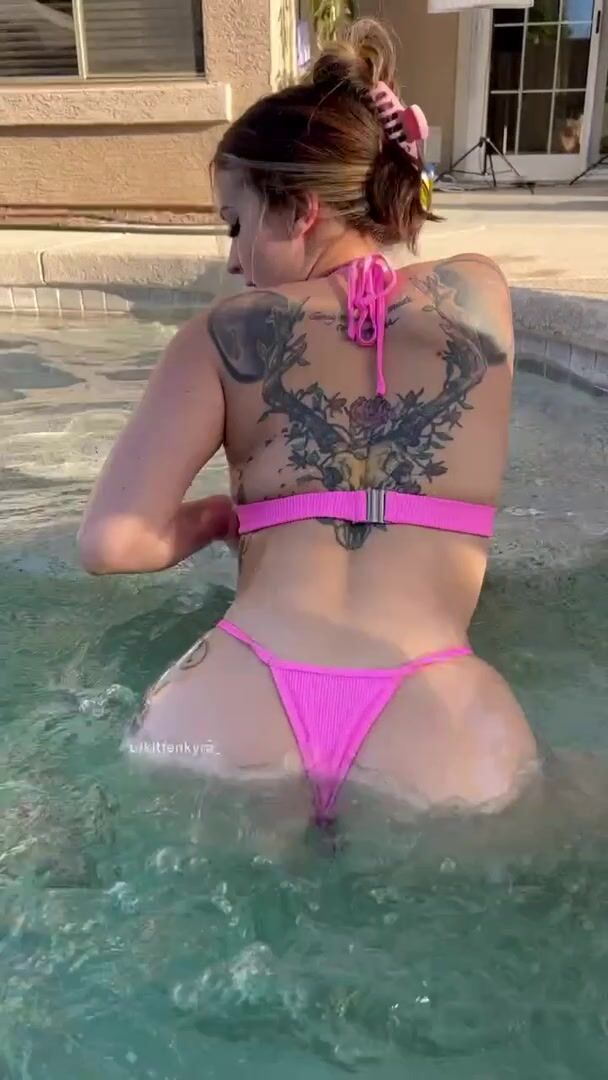 Kitten is ready to ride it all night long
