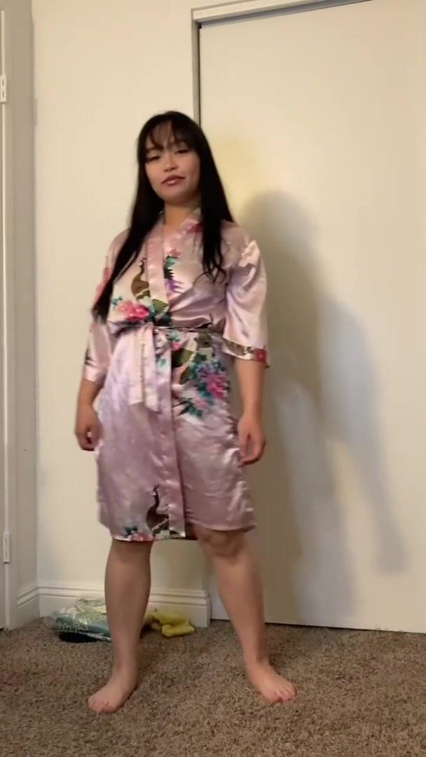 Oops my robe came off