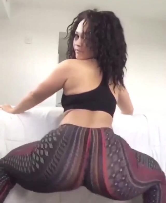 You know the ass is phat when it jiggle through her pants
